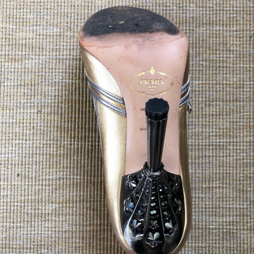 Prada vintage crystal heels size 6 - Picture 12 of 13